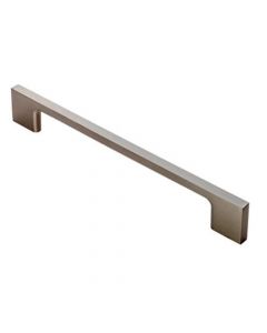 Slim Rectangular D Shape Cabinet Handles - 4 Sizes - Satin Nickel