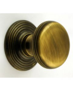 Ringed Pattern Cupboard Knobs - Available In 3 Sizes - Florentine Bronze