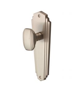 Charlston 1930's Art Deco Door Handles - Satin Nickel