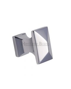 Pyramid Cupboard Knob - 35mm - Polished Chrome
