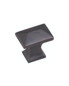 Pyramid Shaped Cupboard Knob - Matt Black