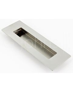 Rectangular Design Flush Pull Handle For Sliding Doors - 150mm x 50mm - Satin Stainless Steel