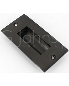 Rectangular Flush Pull - Matt Black Bronze