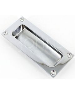 Rectangular Shape Flush Pull Handle For Sliding Doors & Windows - Polished Chrome