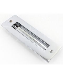Long Rectangular Shape Inset Flush Handle For Sliding Doors - 152mm x 50mm - Polished Chrome