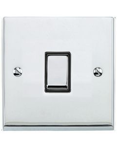 Richmond Elite Light Switch & Socket Range - Low Profile Plate With Squared Edges - Polished Chrome