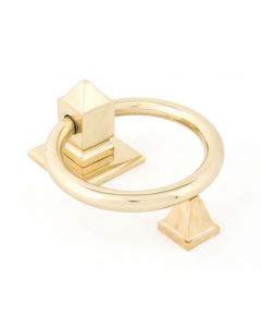 Ring Door Knocker - Polished Brass Unlacquered