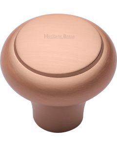 Round Cupboard Knob - Satin Copper