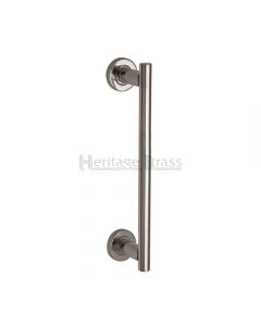 Round Rose Pull Handle - Polished Chrome