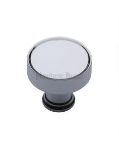 Rounded Cupboard Knob - 32mm - Polished Chrome