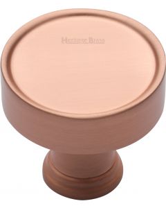 Rounded Cupboard Knob - 32mm - Satin Copper