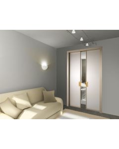 Scrigno Sliding Pocket Door Cassette System - Double Door Kit - 125mm Finished Wall Thickness - Supplied With White Melamine Jamb Kit