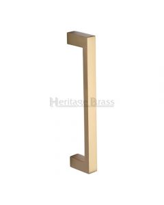 Square Pull Handle - Satin Brass