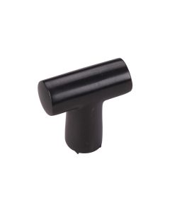 T Shaped Cupboard Knob - Matt Black
