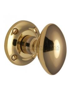 Suffolk Mortice Knobs - Polished Brass