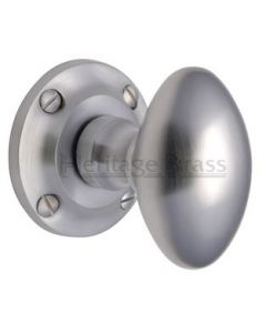 Suffolk Mortice Knobs - Satin Chrome