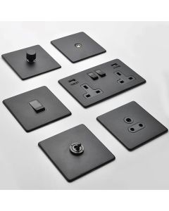 Black wall shop switch