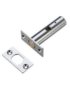 Security Rack Bolt For Wooden Doors - 60mm Long - Polished Chrome Finish