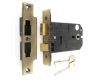 3 Lever Horizontal Mortice Sash Lock - 127mm or 152mm Deep Case - Florentine Bronze (Antique Brass Finish)