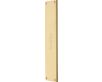 Raised Style Finger Plate - Face Fixed - Two Sizes Available - Satin Brass (Lacquered)