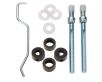 Back To Back Fixing Kit To Suit Tubular Shaped 19mm Diameter Pull Handles - Antique Brass