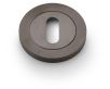 Concealed Fix Standard Profile Escutcheon - Low Profile Round Rose - Dark Bronze PVD