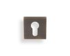 Valli Euro Profile Square Escutcheon Antique Brass