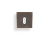 Valli Standard Key Profile Square Escutcheon Antique Brass