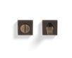 Valli Bathrom Turn And Release Square Rose Antique Brass