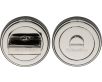 Round Turn & Release Cylinder With Stepped Edge Set - Polished Nickel