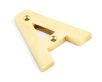 Heavy Simple Letters - Polished Brass Unlacquered
