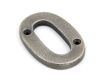 Heavy Simple Face Fix Numbers - 78mm High - Screw Fix - Antique Pewter