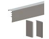 Pelmet Cover Set With End Caps & Brush To Suit Herkules Sliding Door Gear Tracks For Glass Doors