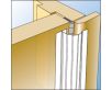 Medium Duty Finger Protector Hinge Guard Cover - For Pull Side (Knuckle Side) Fitting - 1950mm Length