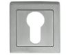 Euro Profile Square Escutcheon - Dual Finish - Satin & Polished Stainless Steel