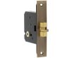 Sliding Door - Bathroom Claw Lock - 76mm Case Depth - Antique Brass (Lacquered)