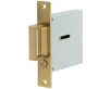 Pocket Door Pop Out Edge Pull - Spring Loaded - 88mm Case Depth - Satin Brass (Lacquered)