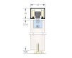 Zero Clearance Low Headroom Sliding Door Track Kit - For Timber Doors Up To 80kg In Weight - Dimensions