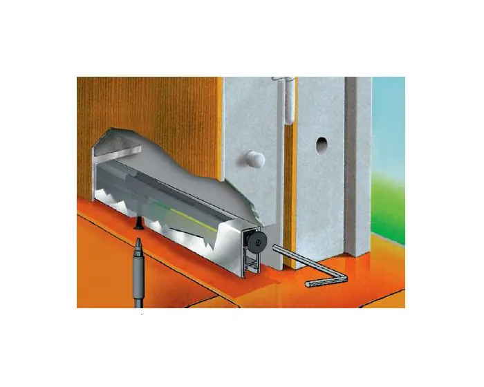 Concealed Bottom Of Door Automatic Drop Down Weather Draught
