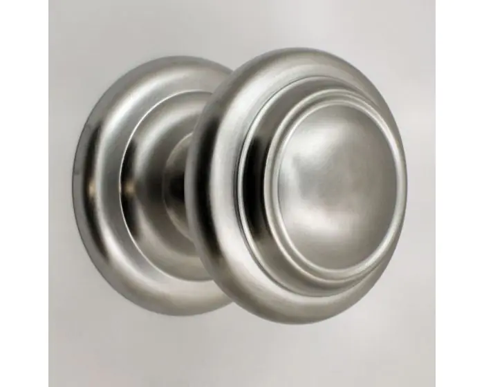 Extra Large Centre Door Knob Satin Chrome G Johns Sons Extra Large Centre Door Knob Satin, Large Round Front Door Knob