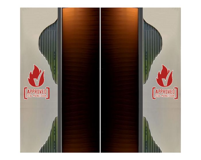 30 Minute Fire Rated Adjustable Sliding Pocket Double Door Kit To