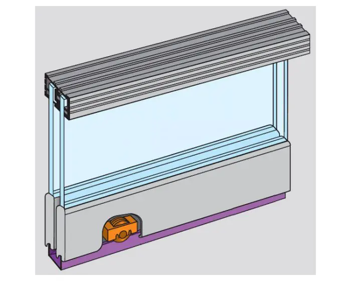 Zenith Double Track Sliding Door Gear For 6mm Glass Doors Max Width 900mm Weight 25kg G Johns Sons Zenith Double Track Sliding Door Gear, Sliding Glass Cabinet Door Track