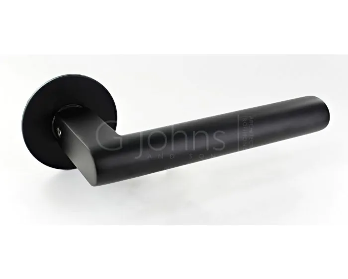 Madeira Round Rose Lever Handle On Ultra Thin Round Rose - Matt 