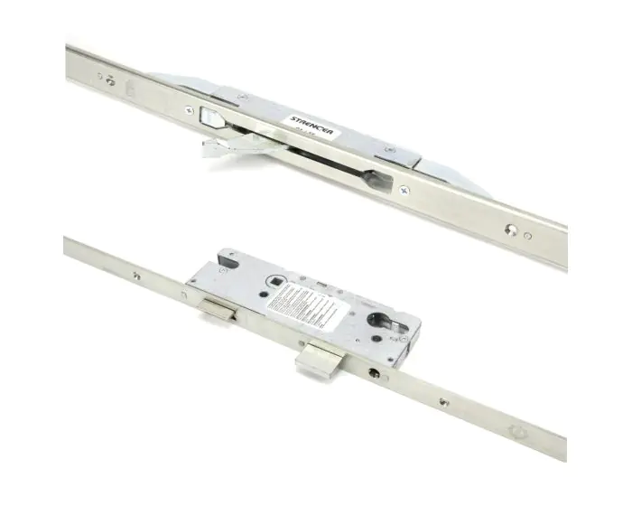 Multipoint Door Lock Set For External Timber Wooden Double Doors Lift Handle To Lock Operation To Master Door Flush Bolt System To Slave Door