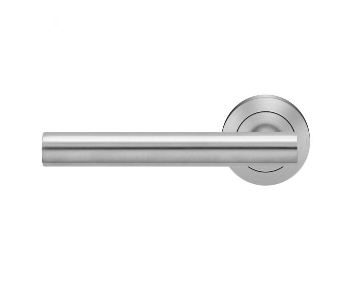 brushed steel door handles