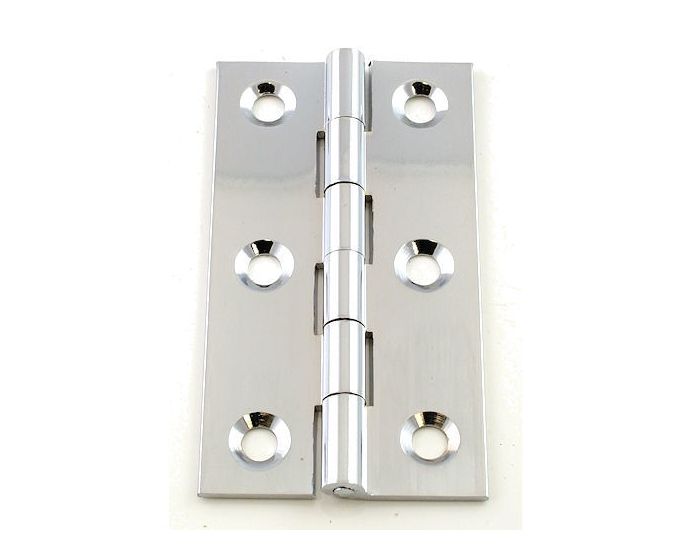 Small Polished Chrome Hinges 76mm x 40mm G Johns & Sons