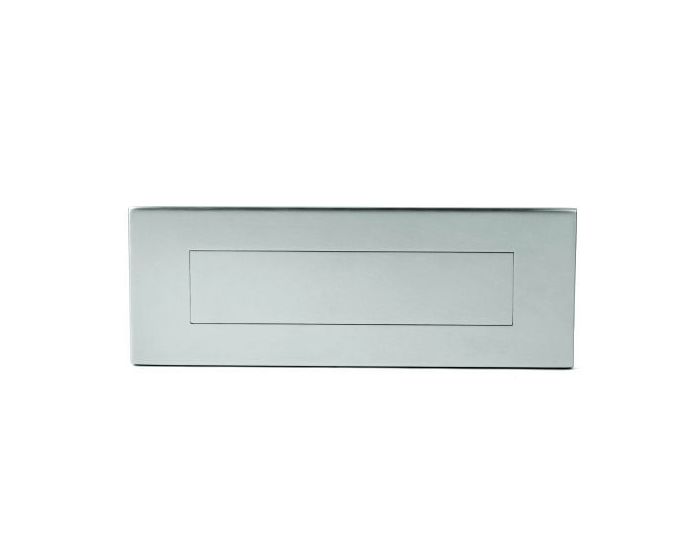 Large Modern Flush Style Letter Plate - 385mm x 135mm - Satin Stainless ...
