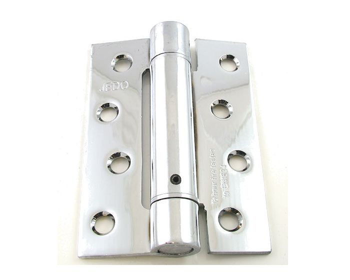 Self Closing Spring Loaded Hinges 102mm x 76mm Polished Chrome G