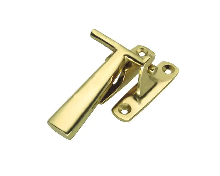 12 X Brass Flap Contre Catch And Stay Laiton Poli Avec Des Vis