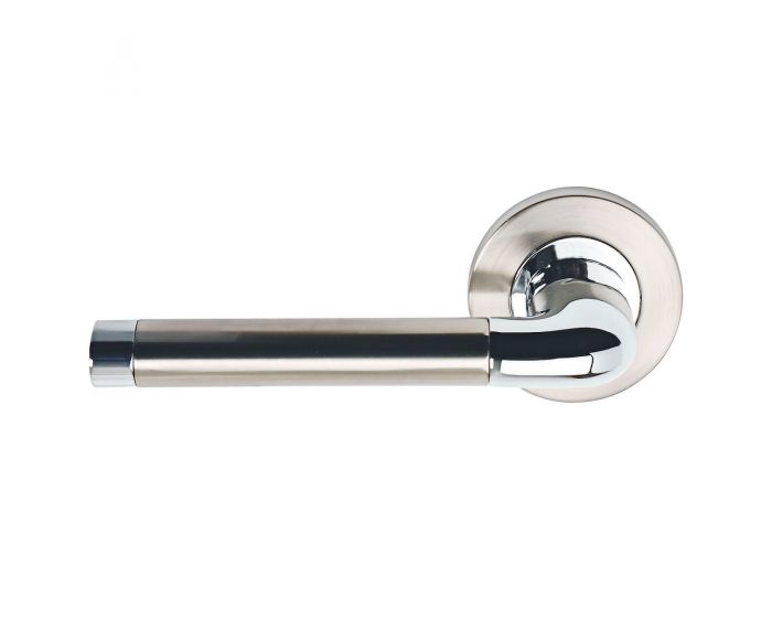 Argo Lever Handles Dual Finish Satin Nickel & Polished Chrome G